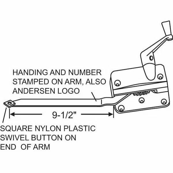 Casement Operator Bronze, Strybuc, Mfr#: 750-0566212